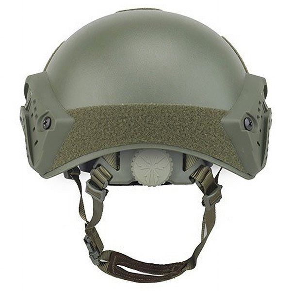 Olive Drab Tactical Airsoft Helmet with Rails