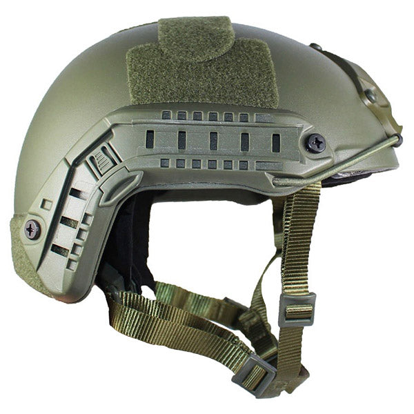 Olive Drab Tactical Airsoft Helmet with Rails