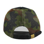 Unisex Camo Mesh Trucker Cap with Black Front