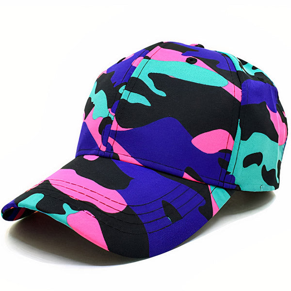 Women's Purple Camouflage Cap