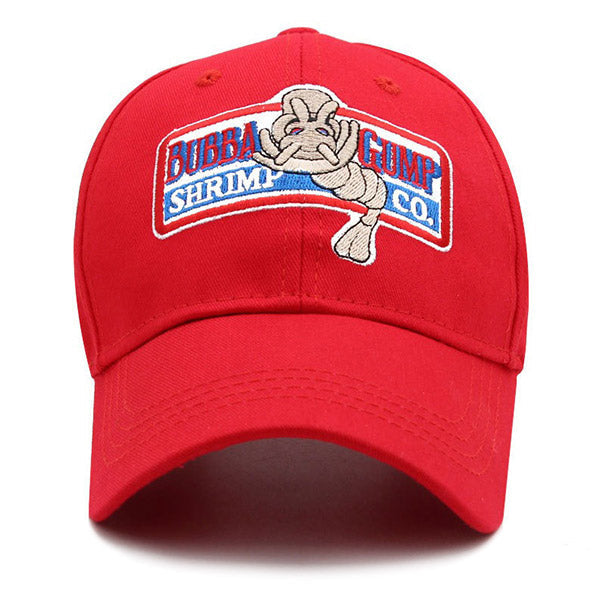 Red Bubba Gump Co. Embroidered Baseball Cap