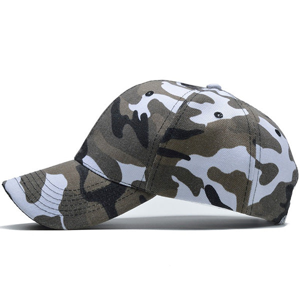 Woodland Camouflage Cotton Baseball Cap