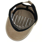 Vintage Washed Khaki Cotton Cadet Cap