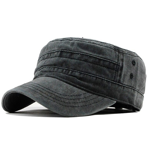 Black Military Cap