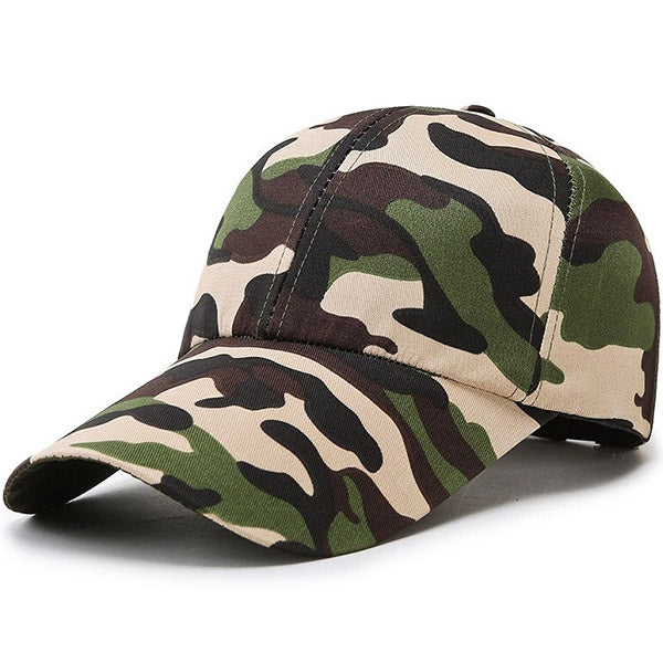 Camouflage Cap with Trellis Pattern
