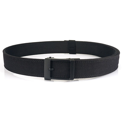 Black Nylon Tactical Belt with Quick-Release Buckle