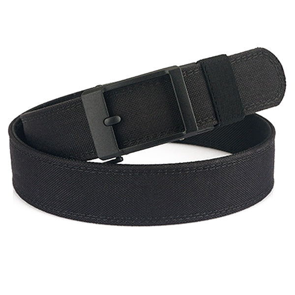 Black Nylon Tactical Belt with Quick-Release Buckle
