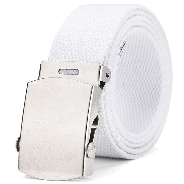 White Military Belt