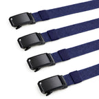 Navy Blue Nylon Webbing Belt with Quick-Release Buckle