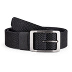 Black Nylon Webbing Belt with Gunmetal Buckle