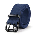 Navy Blue Fabric Military Belt