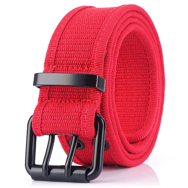 Red Fabric Military Belt