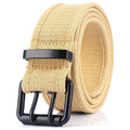 Military Belt in Khaki Canvas