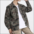 Men's Camouflage Utility Shirt Jacket