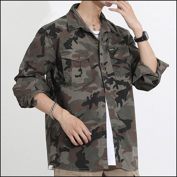 Men's Camouflage Military Shirt