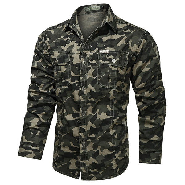 Men's Camouflage Military Shirt