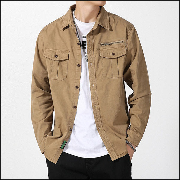 Men's Military Cargo Shirt