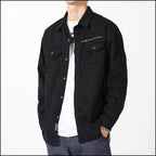 Black Cargo Military Shirt