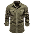 Men's military cotton shirt
