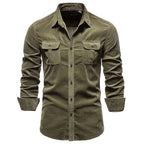 Men's military cotton shirt