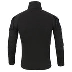 Men's Black Tactical Quarter-Zip Shirt with Pocket