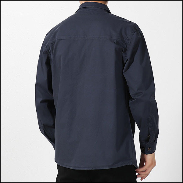 Men's Navy Blue Long Sleeve Utility Shirt