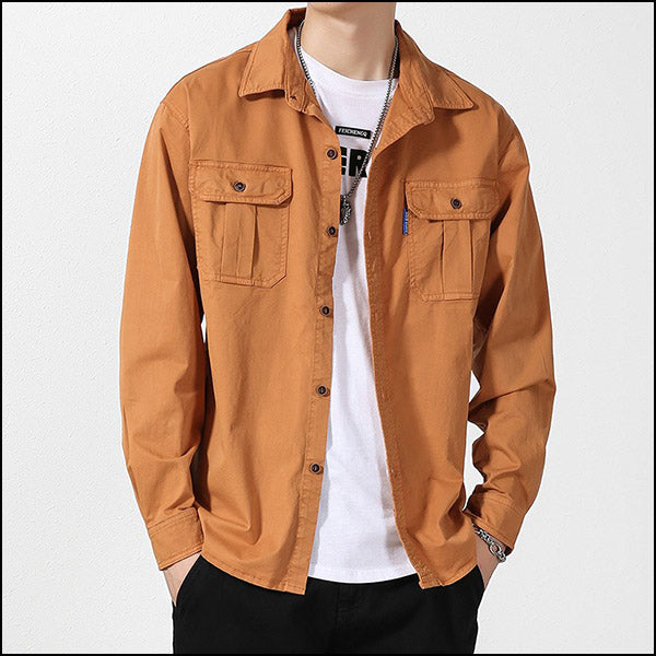 Men's Long Sleeve Military Shirt