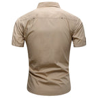 Men's Khaki Utility Short Sleeve Shirt