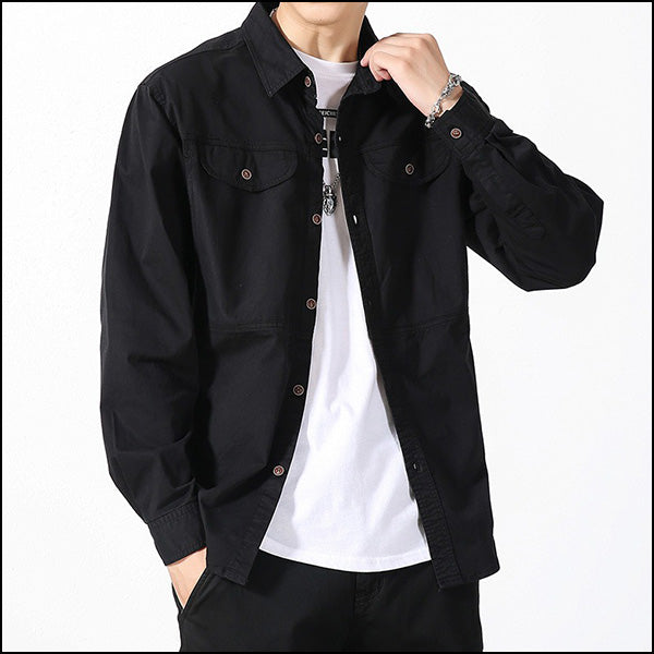 Men's Casual Military Shirt