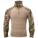 Multicam Khaki Quarter-Zip Combat Shirt