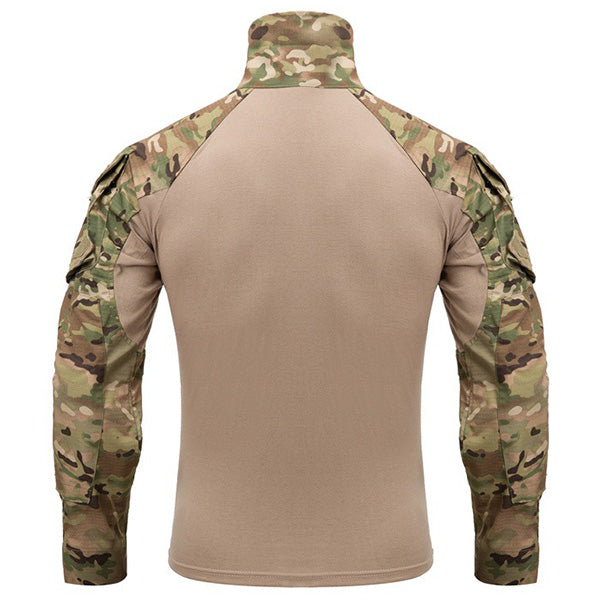 Multicam Khaki Quarter-Zip Combat Shirt