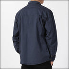 Men's Navy Twill Casual Overshirt