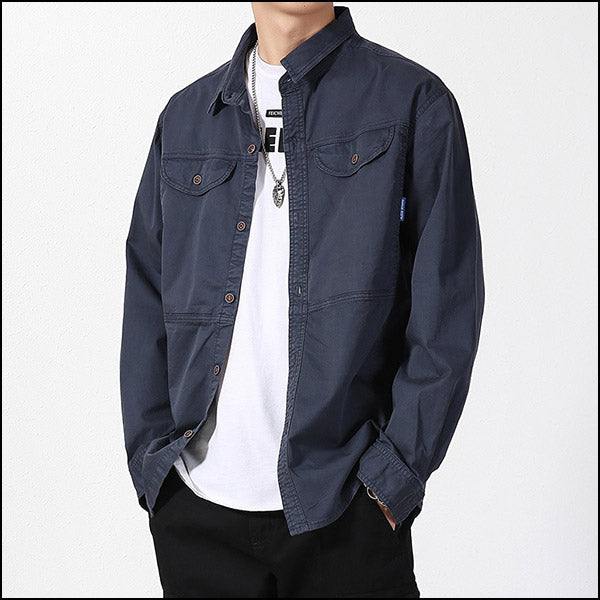 Long-Sleeved Military Shirt