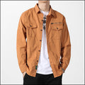 Orange Military Style Shirt