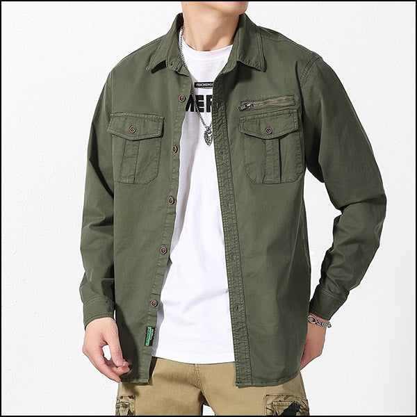 Green Military Shirt