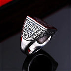 Men's Stainless Steel Russian Eagle Signet Ring