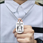 Stainless Steel Brotherhood Soldier Dog Tag Necklace