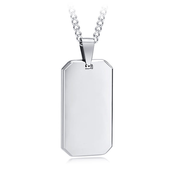 Military Steel Dog Tag Collar