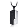 Modern Steel Military Necklace
