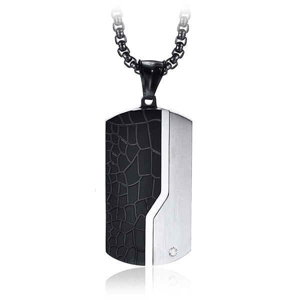 Modern Steel Military Necklace