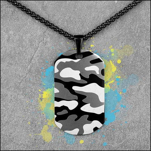 Camouflage Military Necklace