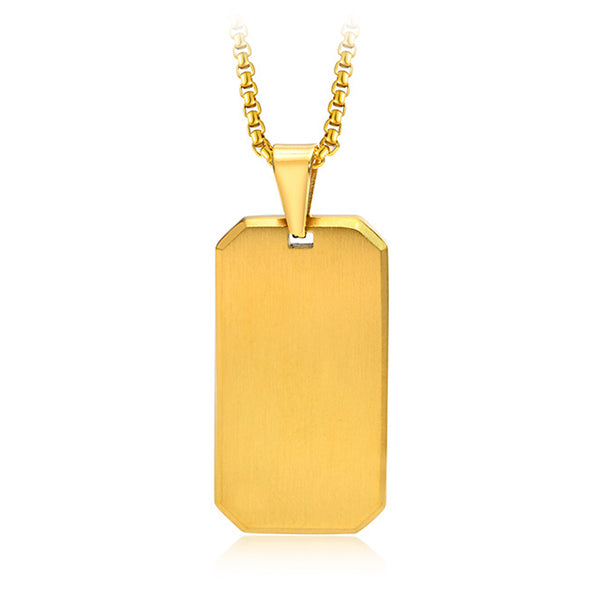 Gold Plated Military Necklace