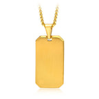 Gold Plated Military Necklace