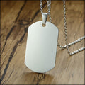 Military dog ​​tag collar