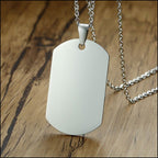 Military dog ​​tag collar