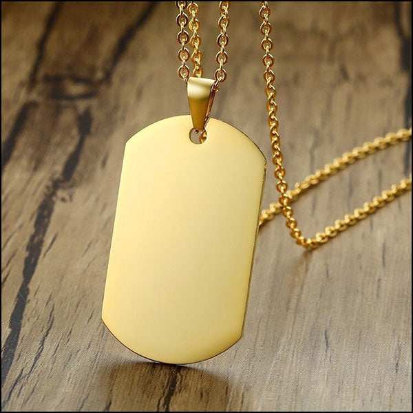 Military dog ​​tag collar