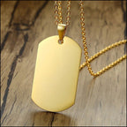 Military dog ​​tag collar