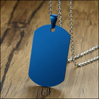 Military dog ​​tag collar