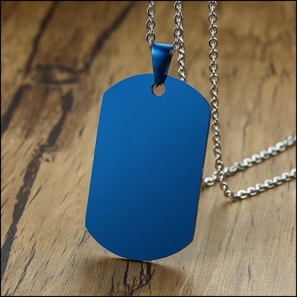 Military dog ​​tag collar