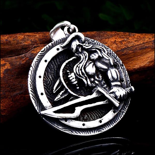 Men's Viking Warrior Stainless Steel Pendant